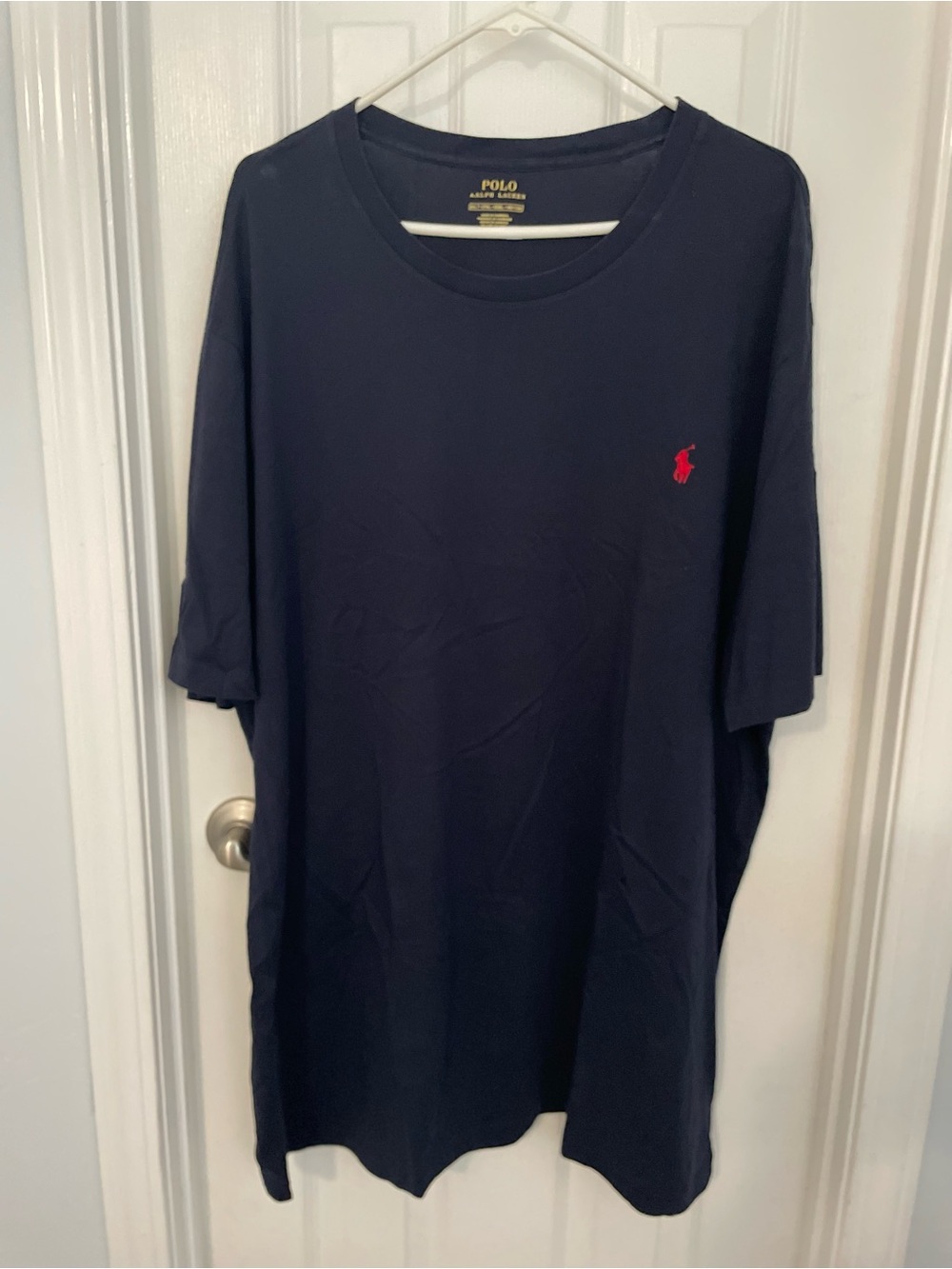Polo by Ralph Lauren Navy Short Sleeve Crewneck with Red Pony